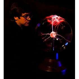 Museum Sized 15" Diameter Plasma Globe - RED Plasma Effect