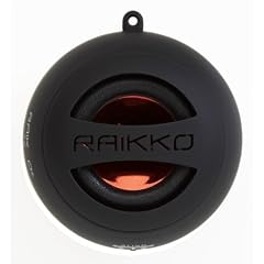 RAIKKO XS plus Vacuum Speaker, Mini aktiv Lautsprecher (schwarz, 3,5mm Klinkenstecker)