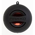 RAIKKO XS plus Vacuum Speaker, Mini aktiv Lautsprecher (schwarz, 3,5mm Klinkenstecker)