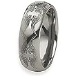 Tungsten Carbide Ring with Tribal Design (8.0 mm) - Sizes 8-14