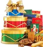 Christmas Holiday Drum Gourmet Food Gift Tower - Gift Basket
