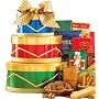 Christmas Holiday Drum Gourmet Food Gift Tower - Gift Basket