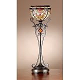 Dale Tiffany TB101113 Boehme Buffet Lamp - Antique Golden Sand and Art Glass Shade