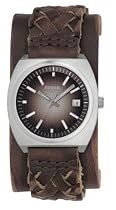 Fossil Gents Leather Cuff Watch - JR9118