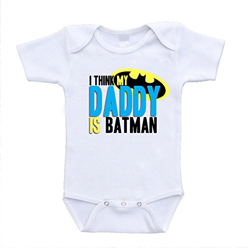 I Think My Daddy Is Batman Hilarious Parody Baby Onesies Newborn(0-3 Months)