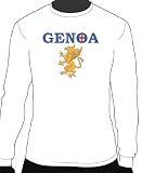 Genoa C.F.C. Basic Logo Long Sleeve Tee, Adult Medium - White