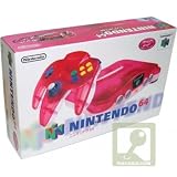 Nintendo 64 System - Video Game Console - Clear Red (1995-Made in Japan for USA/ CAN)