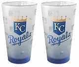 Kansas City Royals Frosted Pint Glass (16-Ounce, Set of 2)