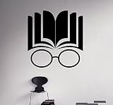 Library Books Wall Vinyl Decal Education School Wall Sticker Classroom Interior Living Room Window Decals Housewares Design Custom Decals Door Stickers Wall Graphics 13(lbc)