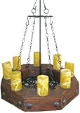 Rustic Romantic Illumination's Rustic Wood Beam Chandelier - Octagon (Ships Free to the Continental U.S.)