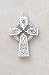 Large Men's Sterling Silver Celtic Irish Cross Necklace Christian Faith Fashion Jewelry Pendant