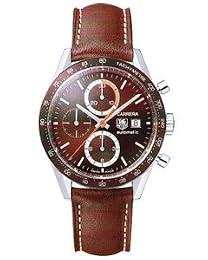 TAG Heuer Men s CV2013 FC6206 Carrera Automatic Chronograph Leather Watch