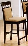 Upholstered Back Barstool Pair