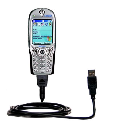 Classic Straight USB Cable for the i-Mate Smartphone 2 with Power Hot Sync and Charge capabilities - uses Gomadic TipExchange Technology
