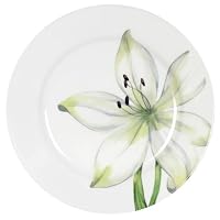 Corelle Lifestyles White Flower 8-1/2-Inch Luncheon Plate