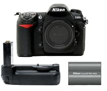 Nikon D200 10.2MP Digital SLR Camera + Nikon MB-D200 Battery Grip + Extra Nikon EN-EL3e Battery