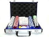 BMFG 200 Poker Chipset w/ Aluminum Case + Free Dealer Button + Big/ Little Buttons (11.5G)