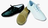 Adult Black Leather Split Sole Jazz Shoes