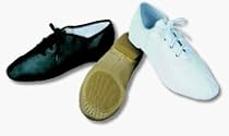 Youth White Leather Split Sole Jazz Shoes