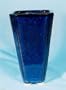 Cobalt blue planter / vase - ceramic 7.5"H