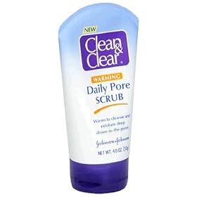 Clean & Clear Warming Daily Pore Scrub, 4-Ounce Tubes (Pack of 3)
