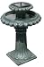 Alpine SOL106 Solar Birdbath Leaf Mountain Fountain