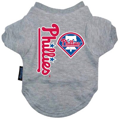 How To Get MLB Dog Tee Shirt Size Large 15 H x 11 W x 0 25 D MLB Team Philadelphia Phillies 