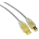 Hama USB Kabel 5m Transparent (Typ A   Typ B Stecker) Dia Scanner