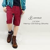 JOHNBULL 千鳥格子ヘンプクライミングショートパンツ「ベルトプレゼント対象商品」