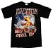 Led Zeppelin 1977 World Tour US Flag Angel Rock Band Adult T-Shirt Tee