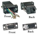 DB9 Female / RJ45, Color Black