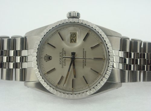 Rolex watch DATE-JUST stainless steel SILVER jubilee