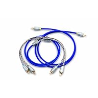 Kicker 09XI21 X-Series 2-Channel 1.0 Meter ROHS Compliant Twisted Pair Audio Interconnect Cable