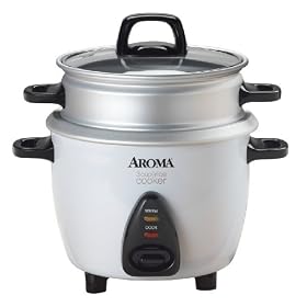 Aroma Pot Style Rice Cooker and Food Steamer