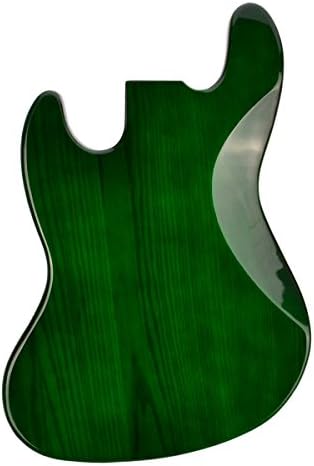 Rockaudio Transparent Green Ash J Style Bass Guitar Body
