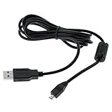 Black USB A to U-8 Cable male to male w/ Ferrite - 6 ft for Kodak Digital C ....