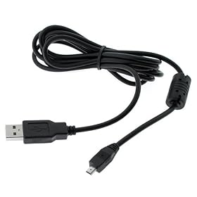 Black USB A to U-8 Cable male to male w  Ferrite - 6 ft for Kodak Digital Camera by Bargaincell
