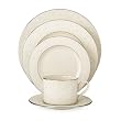 Lenox Linen Rose Platinum-Banded Bone China 5-Piece Place Setting, Service for 1