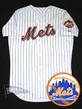 2008 New York Mets White Pinstriped Authentic Jersey - Blank