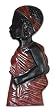 Wood wall adornment, 'Elderly Woman' Wood wall adornment, 'Elderly Woman'