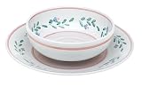 Caleca Pink Garland 2-Piece Serving Set