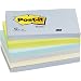 Post-it Notes - Cool Pastel Rainbow - Mineral Blue, Pastel Green, Sky Blue, Grey, Cream - 6 Pads Per Pack - 100 Sheets Per Pad - 76 mm x 127 mm