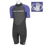 : Body Glove Pro 2 Mens Short Arm 2/1Mm Wetsuit (Black/Royal, Medium Large)