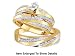 Stunning 3 Pc. Yellow Gold 3/4 CTW. Genuine Diamond Bridal Set For Him and Her