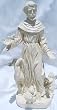 Saint St Francis of Assisi Statue Lawn Garden Sculpture Yard Art Resin Stone Look Statuary Figure Porch Patio Sunroom