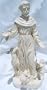 Saint St Francis of Assisi Statue Lawn Garden Sculpture Yard Art Resin Stone Look Statuary Figure Porch Patio Sunroom