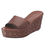 Anne Klein New York Women's Winslow Slide,Copper Calf,9 M