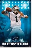 (22x34) Carolina Panthers Cam Newton Sports Poster Print