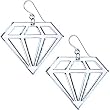 Handcrafted Austrian Jet Influential Drop Clip Earrings