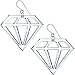 Handcrafted Austrian Jet Influential Drop Clip Earrings